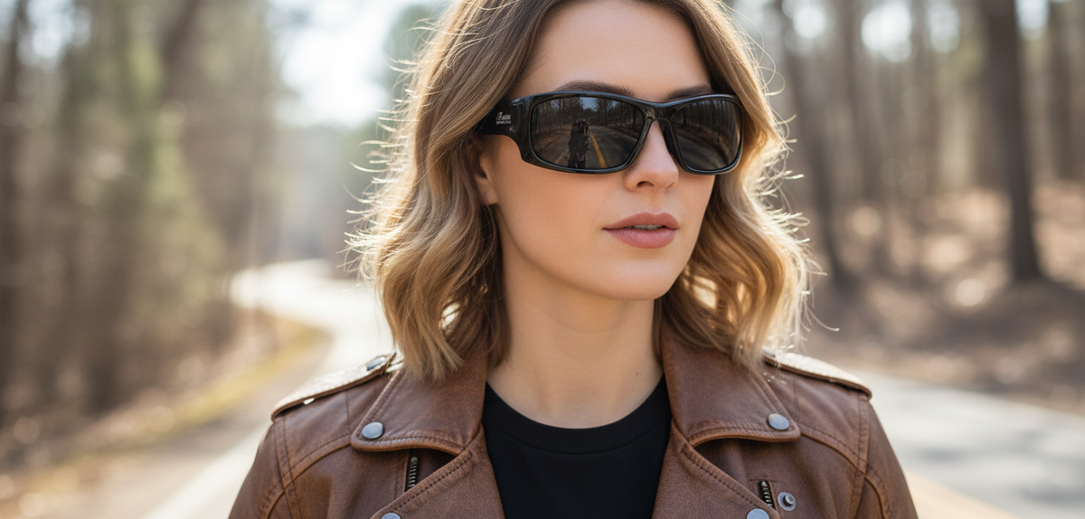 Atira RX - 7eye by Panoptx - Motorcycle Sunglasses - Dry Eye Eyewear - Prescription Safety Glasses