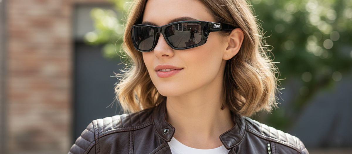 Demeter RX - 7eye by Panoptx - Motorcycle Sunglasses - Dry Eye Eyewear - Prescription Safety Glasses - Glossy Black