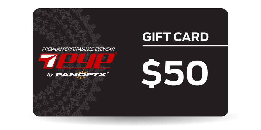 7eye Gift Card - 7eye by Panoptx - Motorcycle Sunglasses - Dry Eye Eyewear - Prescription Safety Glasses