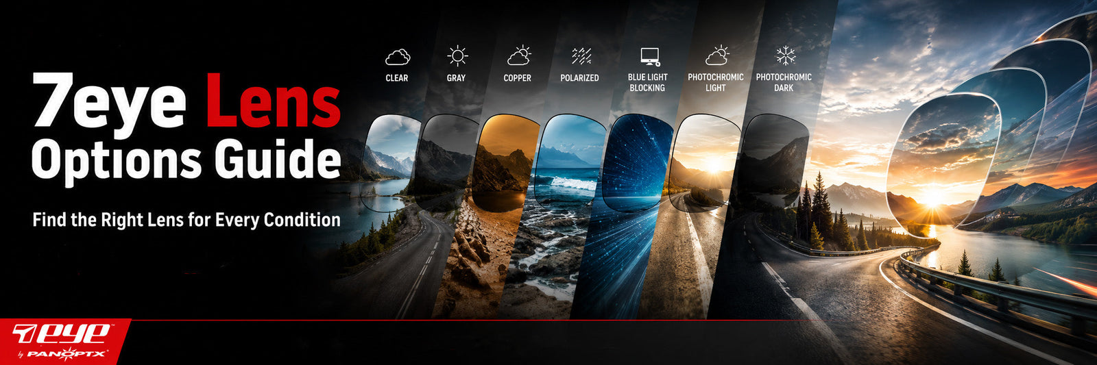 7eye Lens Guide: Find the Right Lens for Riding, Driving & Everyday Use