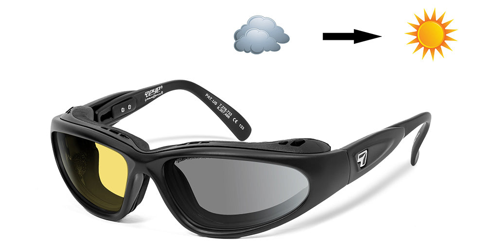Cape - 7eye by Panoptx - Motorcycle Sunglasses - Dry Eye Eyewear - Prescription Safety Glasses