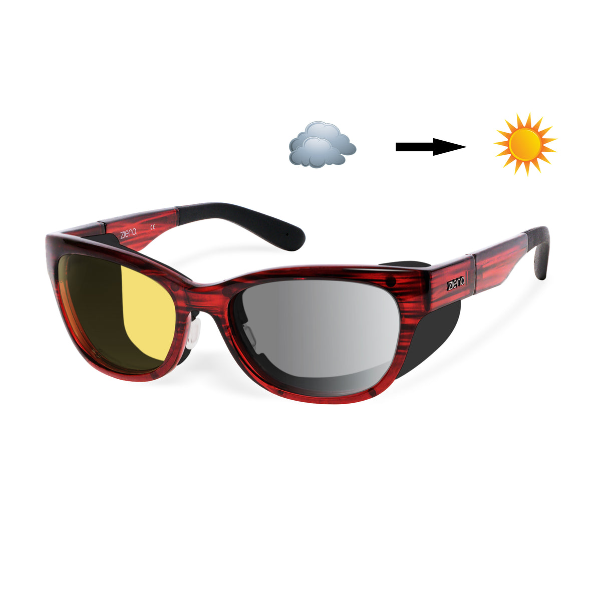 アイケア Sunny 7eye | ZIENA® Dry Eye Eyewear | Wind Blocking Sunglasses